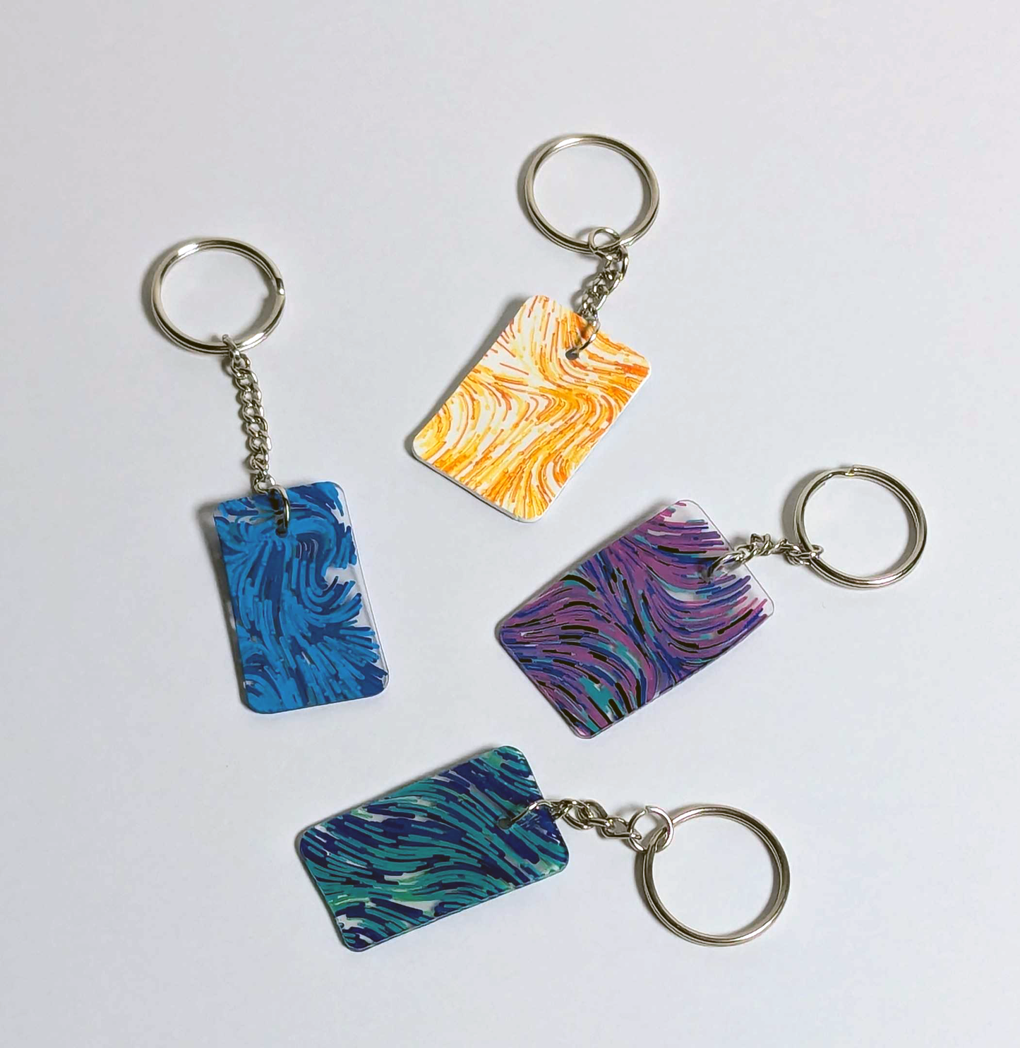 Flow Field Key Chain