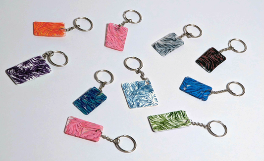 Flow Field Key Chain