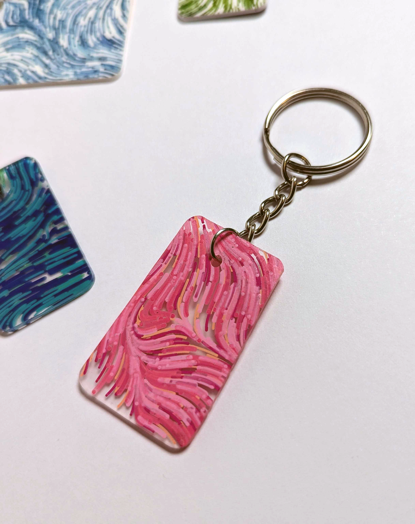 Flow Field Key Chain